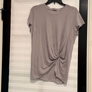 Stateside Women's Gray Twist Front Top